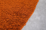 Moroccan round rug - orange round rug