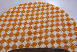 Round checkered rug - checkered yellow rug