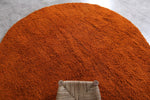 Moroccan round rug - orange round rug