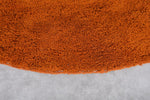 Moroccan round rug - orange round rug