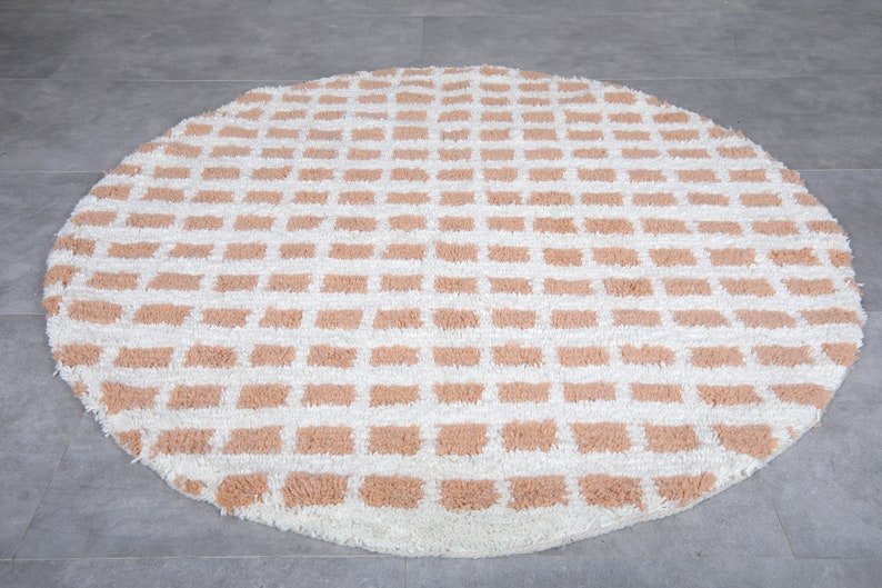 Moroccan round rug - round rug grid