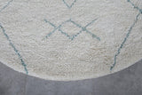 Hand knotted round rug - morocco rug