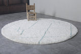 Hand knotted round rug - morocco rug