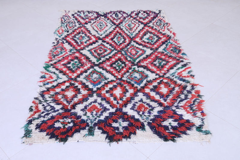 Moroccan Berber Rug – Vibrant Diamond Pattern 4 x 6.1 FT - Runner moroccan rugs