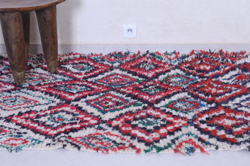 Moroccan Berber Rug – Vibrant Diamond Pattern 4 x 6.1 FT - Runner moroccan rugs