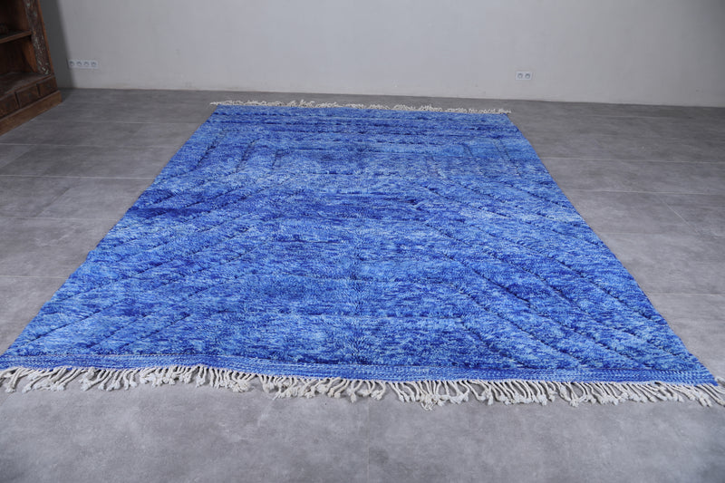 Luxury shag Moroccan rug - Blue rug - Custom Rug