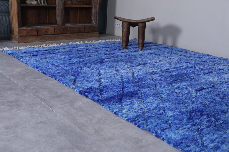 Luxury shag Moroccan rug - Blue rug - Custom Rug