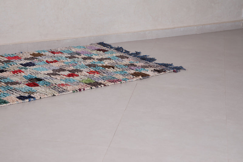 Moroccan runner rug 3.4 X 7 Feet