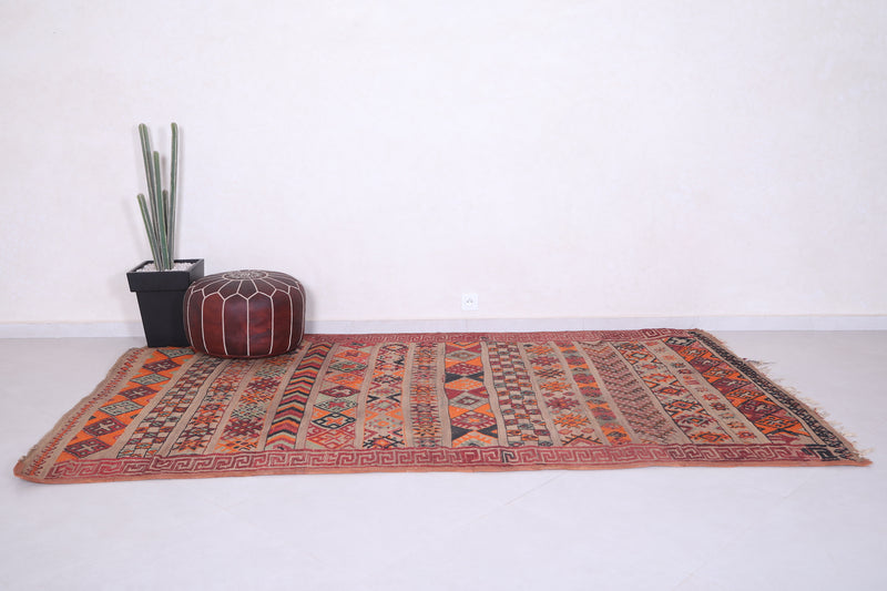 Berber Rug with different Symbols 5.5 FT X 9.4 FT