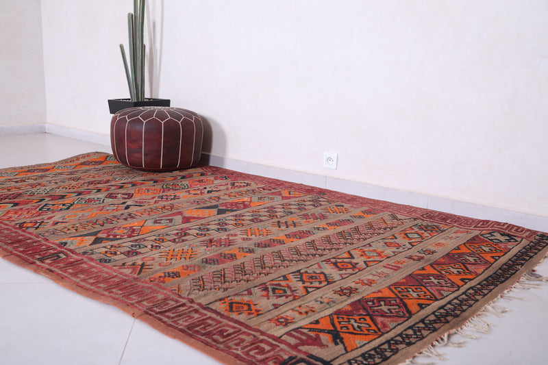 Berber Rug with different Symbols 5.5 FT X 9.4 FT