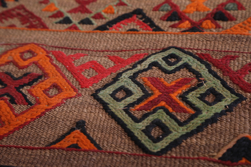 Berber Rug with different Symbols 5.5 FT X 9.4 FT