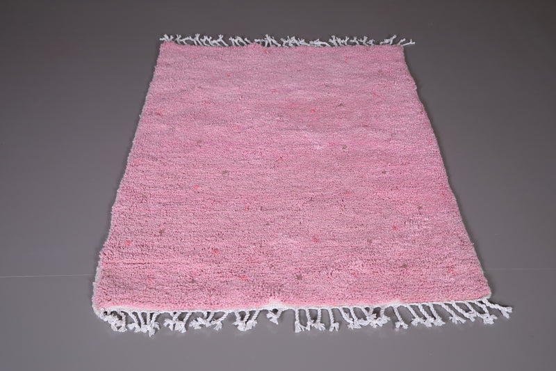 Azilal Moroccan Pink Rug - Wool Berber carpet - Custom Rug