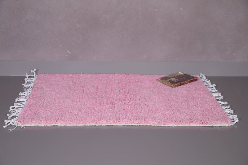 Azilal Moroccan Pink Rug - Wool Berber carpet - Custom Rug