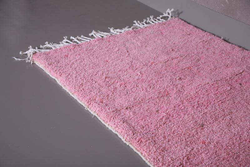 Azilal Moroccan Pink Rug - Wool Berber carpet - Custom Rug