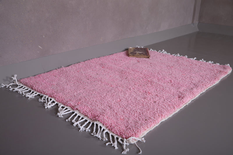 Azilal Moroccan Pink Rug - Wool Berber carpet - Custom Rug