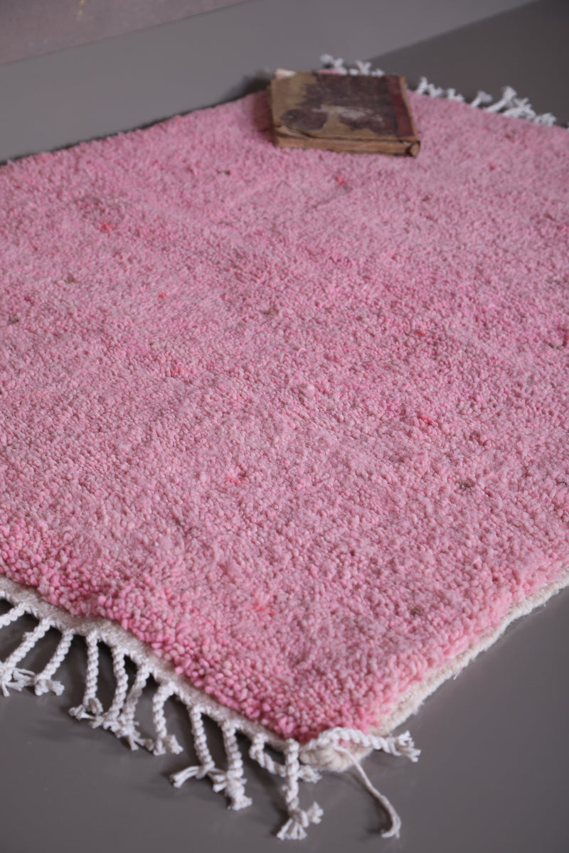 Azilal Moroccan Pink Rug - Wool Berber carpet - Custom Rug