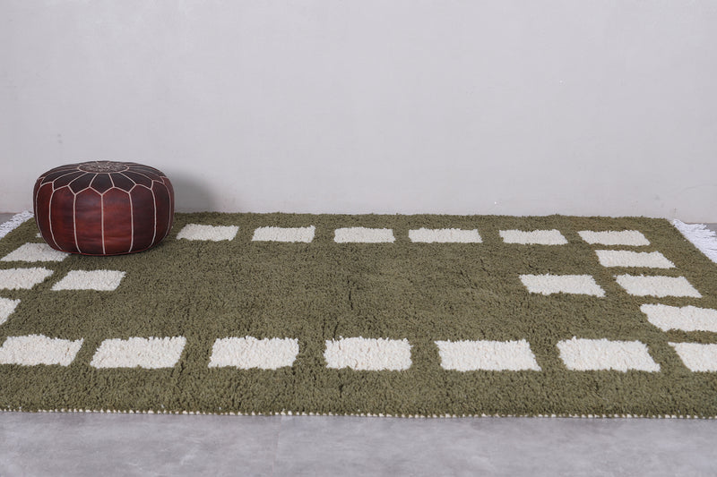 Green berber rug - Custom area rug wool