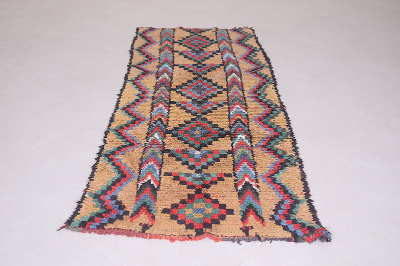 Wonderful Moroccan Runner rug 3 X 7.4 Feet