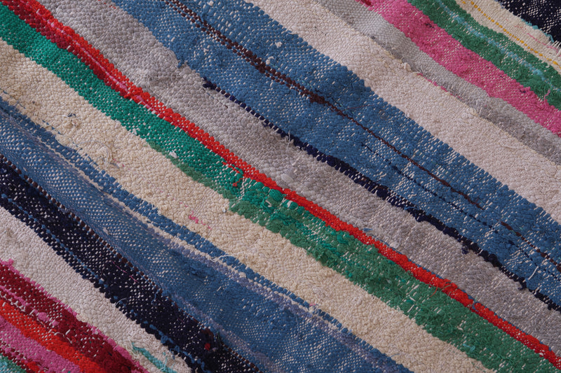 Colourful moroccan handwoven kilim 4.9 FT X 9.1 FT