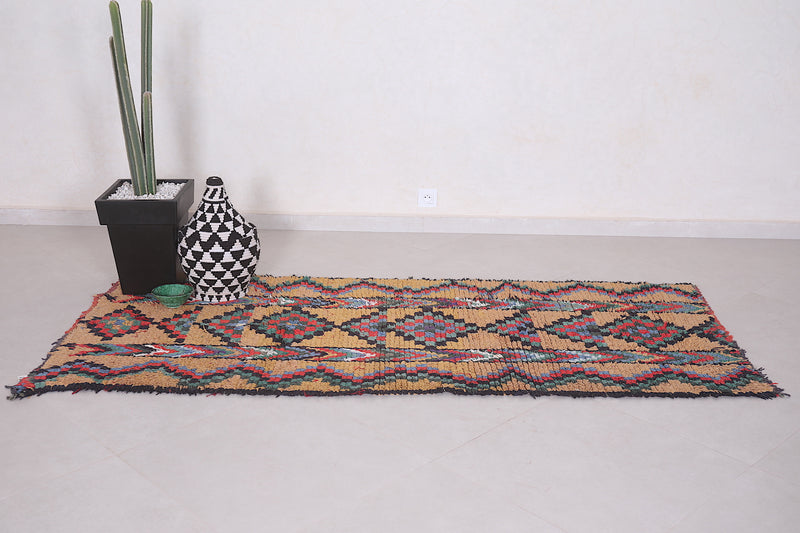 Wonderful Moroccan Runner rug 3 X 7.4 Feet