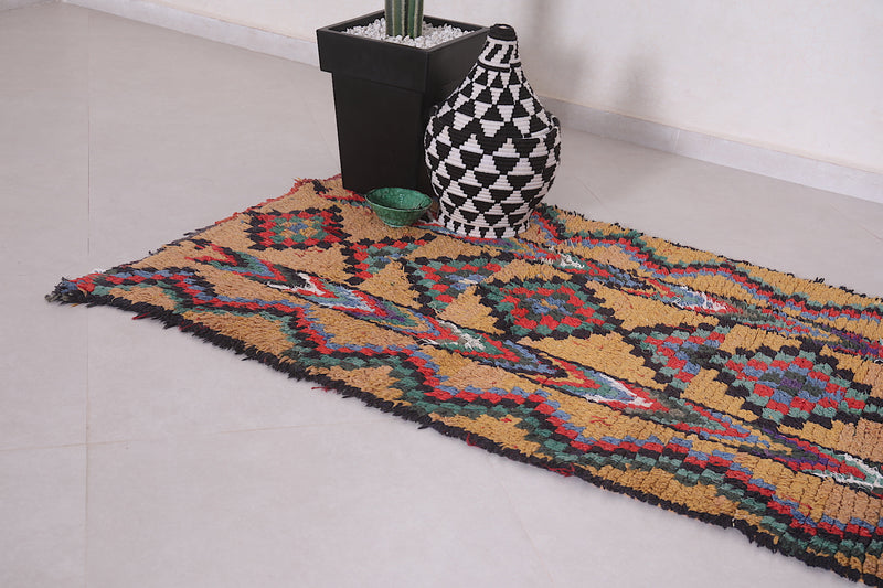 Wonderful Moroccan Runner rug 3 X 7.4 Feet