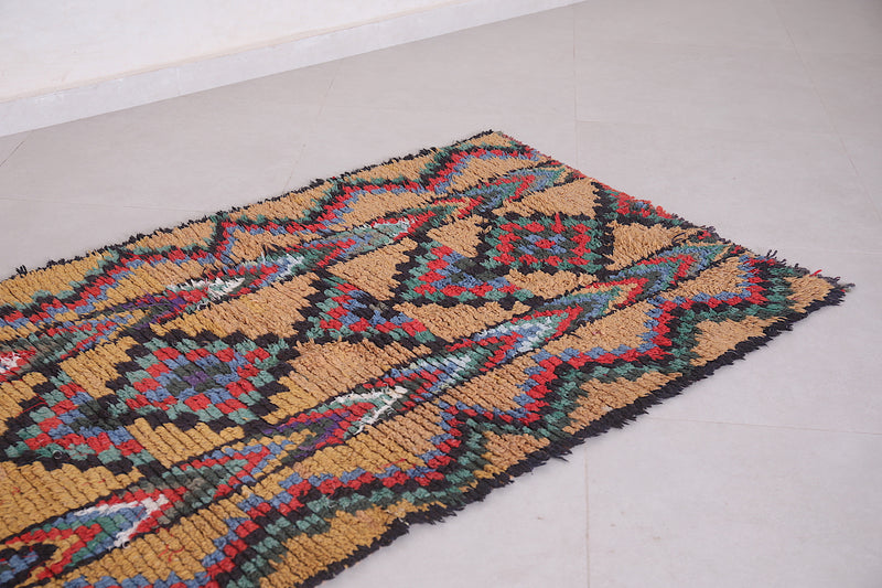 Wonderful Moroccan Runner rug 3 X 7.4 Feet