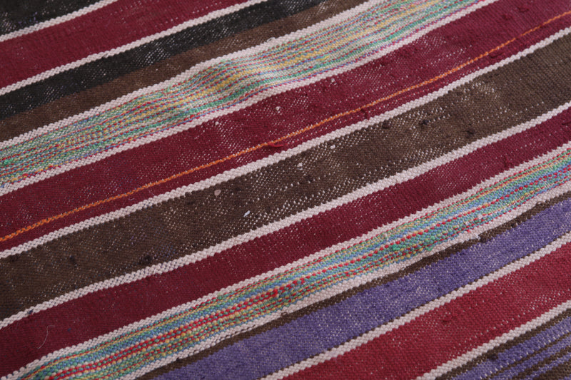 Vintage moroccan handwoven kilim 5.5 FT X 7.1 FT