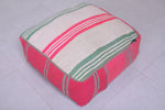 Moroccan handmade berber pink ottoman pouf