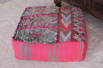 Moroccan handmade berber pink ottoman pouf