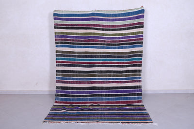 Vintage moroccan berber handwoven kilim 5.4 FT X 8.3 FT