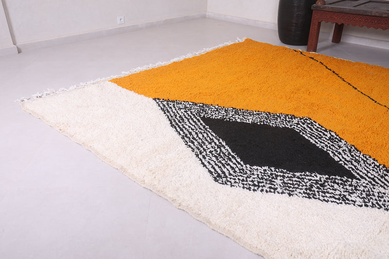 Custom handmade orange rug - Moroccan berber carpet