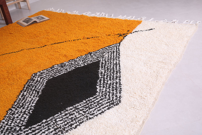 Custom handmade orange rug - Moroccan berber carpet