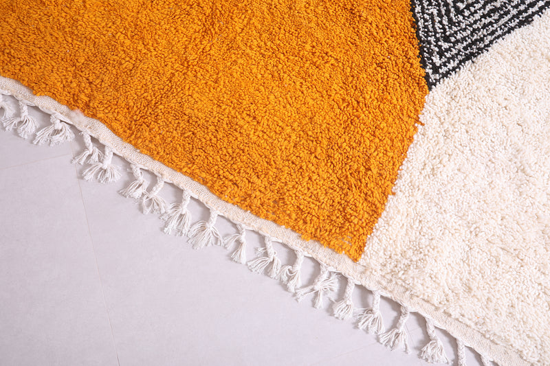 Custom handmade orange rug - Moroccan berber carpet