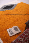 Custom handmade orange rug - Moroccan berber carpet