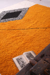 Custom handmade orange rug - Moroccan berber carpet