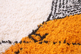 Custom handmade orange rug - Moroccan berber carpet