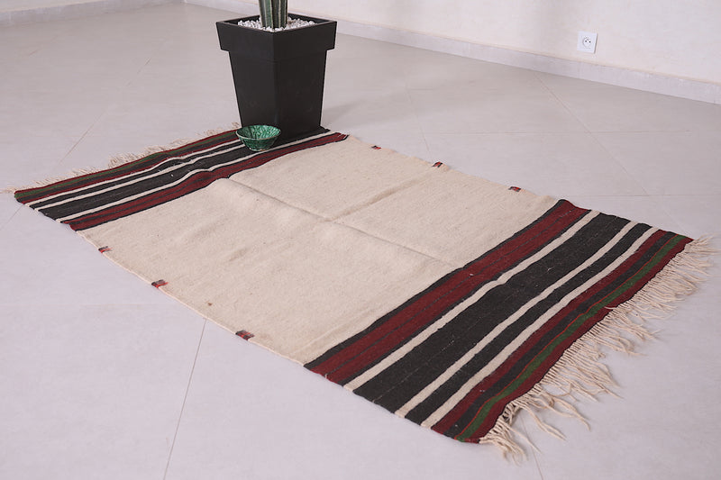 Moroccan Striped rug 3.5 X 5.2 Feet