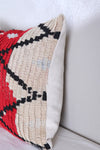 Two moroccan handwoven rug pillows