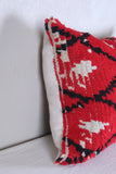 Two moroccan handwoven rug pillows