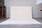 White Handmade Wool Rug - Custom Beni Ourain Rug