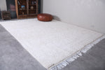 White Handmade Wool Rug - Custom Beni Ourain Rug