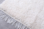 White Handmade Wool Rug - Custom Beni Ourain Rug