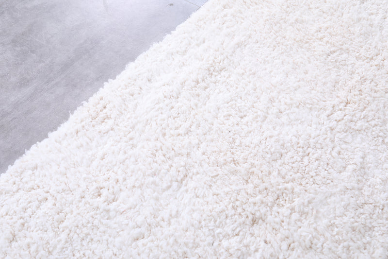 White Handmade Wool Rug - Custom Beni Ourain Rug