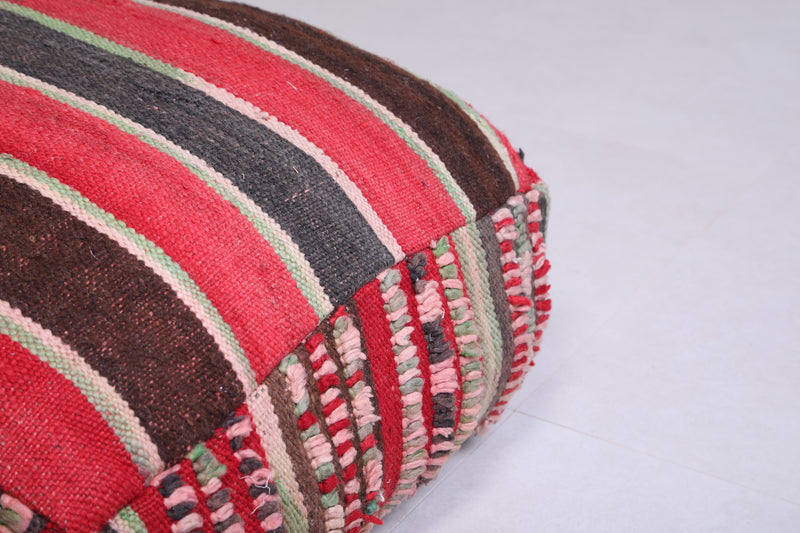 Two Hand woven Floor Cushions Ottoman - kilim poufs