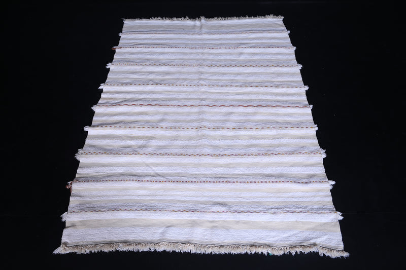 Stripe Berber rug wedding 4.7 FT X 5.5 FT