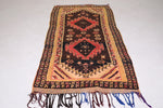 Old Moroccan rug 3.7 X 7.8 Feet