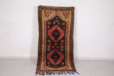 Old Moroccan rug 3.7 X 7.8 Feet