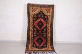 Old Moroccan rug 3.7 X 7.8 Feet