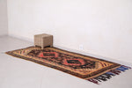 Old Moroccan rug 3.7 X 7.8 Feet