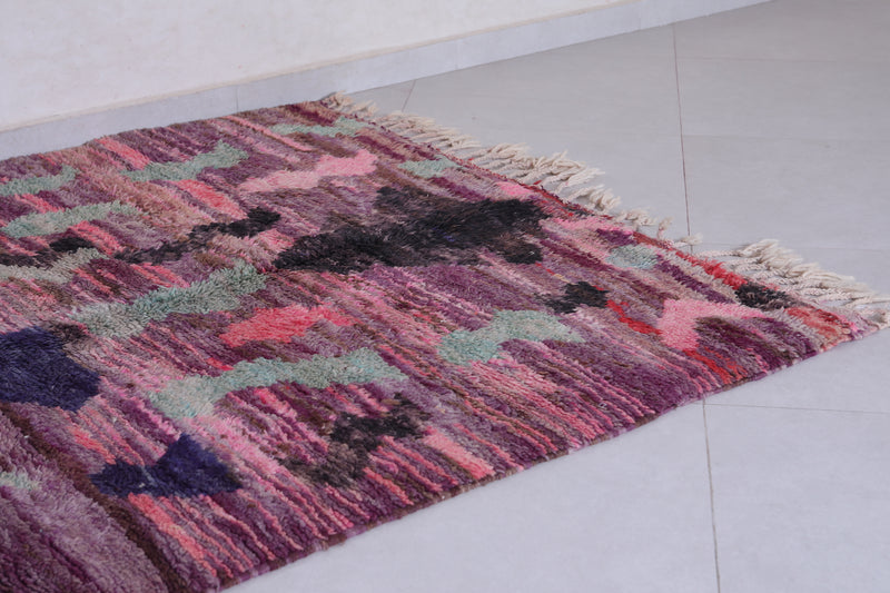 Colourful handmade moroccan contemporary rug 4.8 FT X 7.9 FT